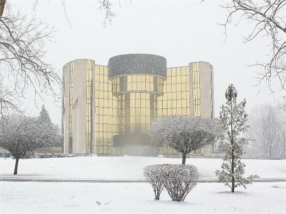 City Hall in the snow
