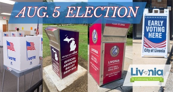 Election Banner showing options for voting locations