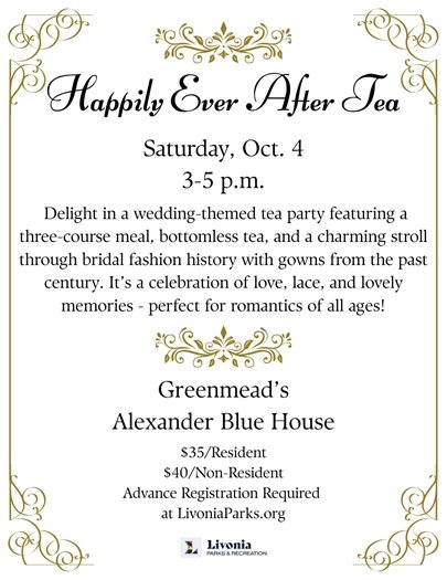 Flyer for Happily Ever After Tea