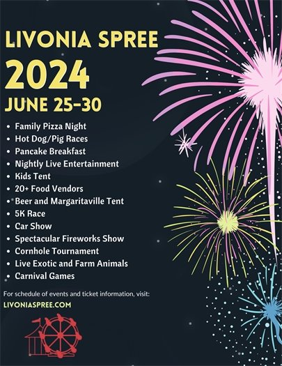 Flyer for Livonia Spree