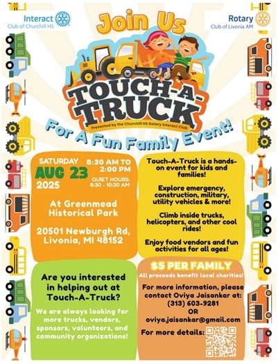 Touch-a-Truck 2025 Flyer