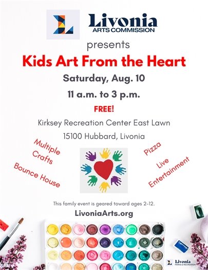 Flyer for a Kids' Art from the Heart