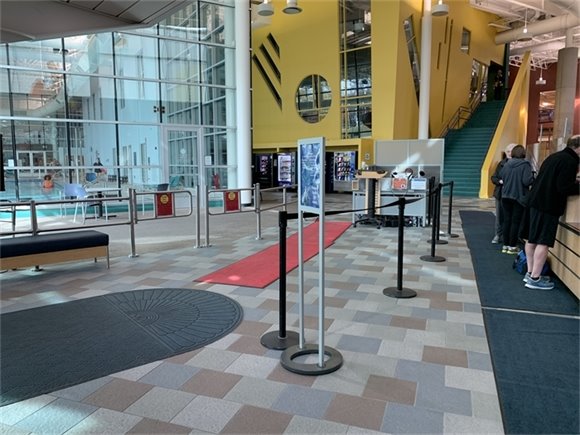 Members entering Kirksey Recreation Center