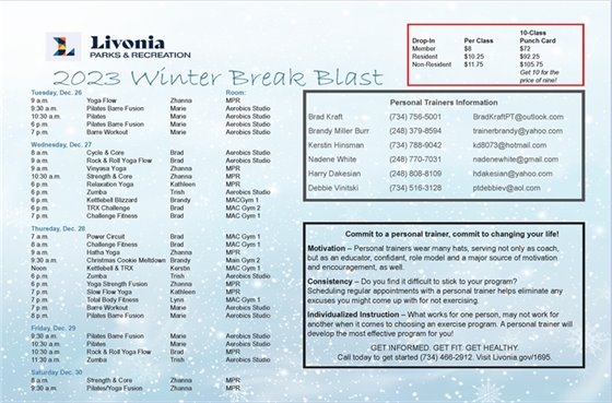 Stay Active in the Winter Time!