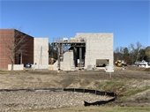 New exterior wall for Livonia Senior Wellness Center is up