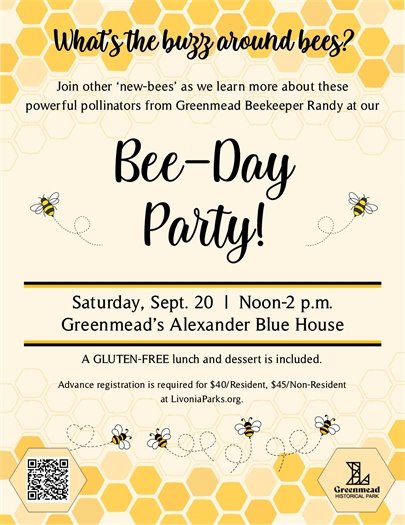 Bee-Day Party, Sept. 20 Flyer