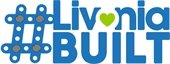 Blue LivoniaBuilt Logo