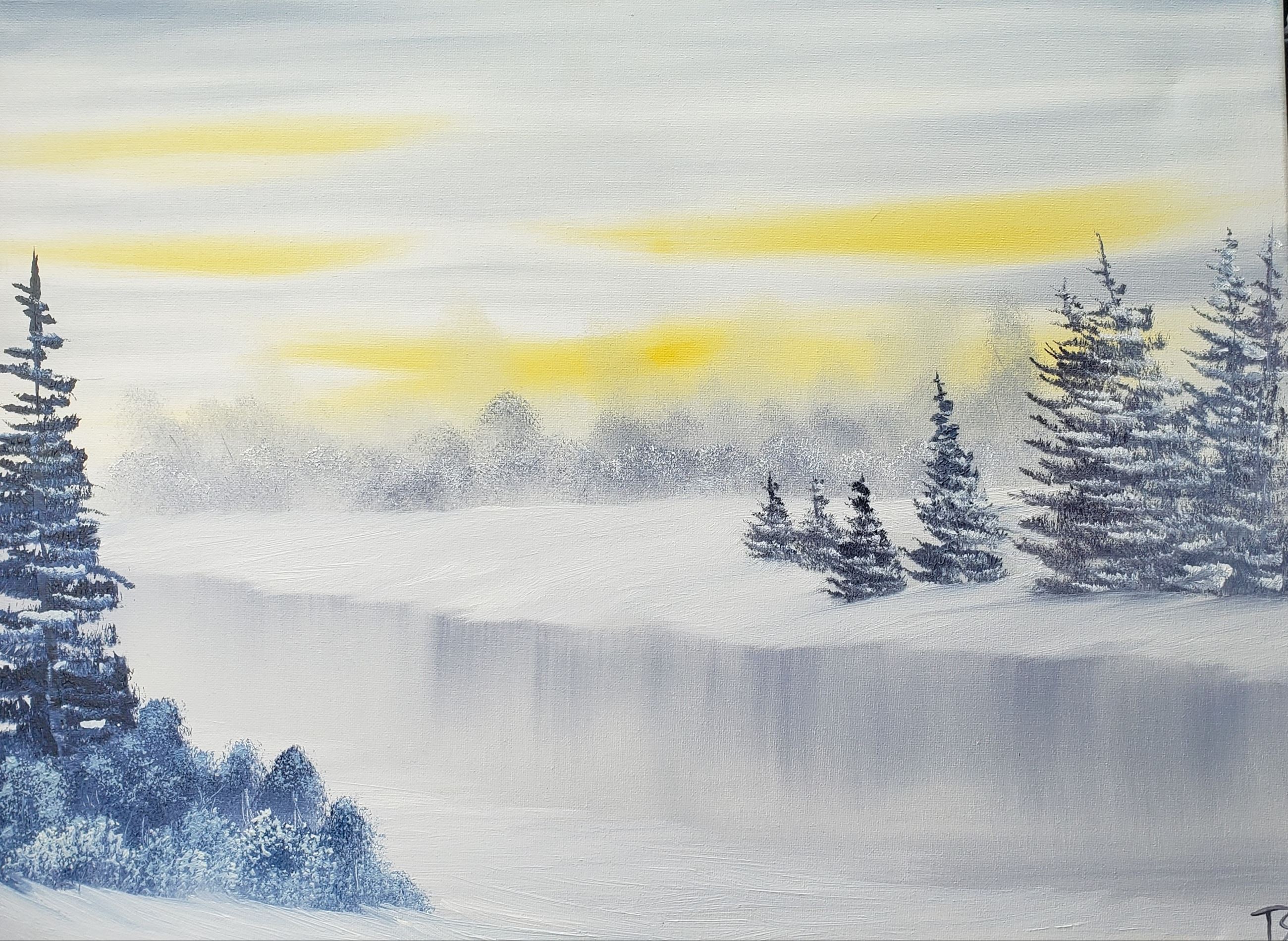 Paining of a Frozen River