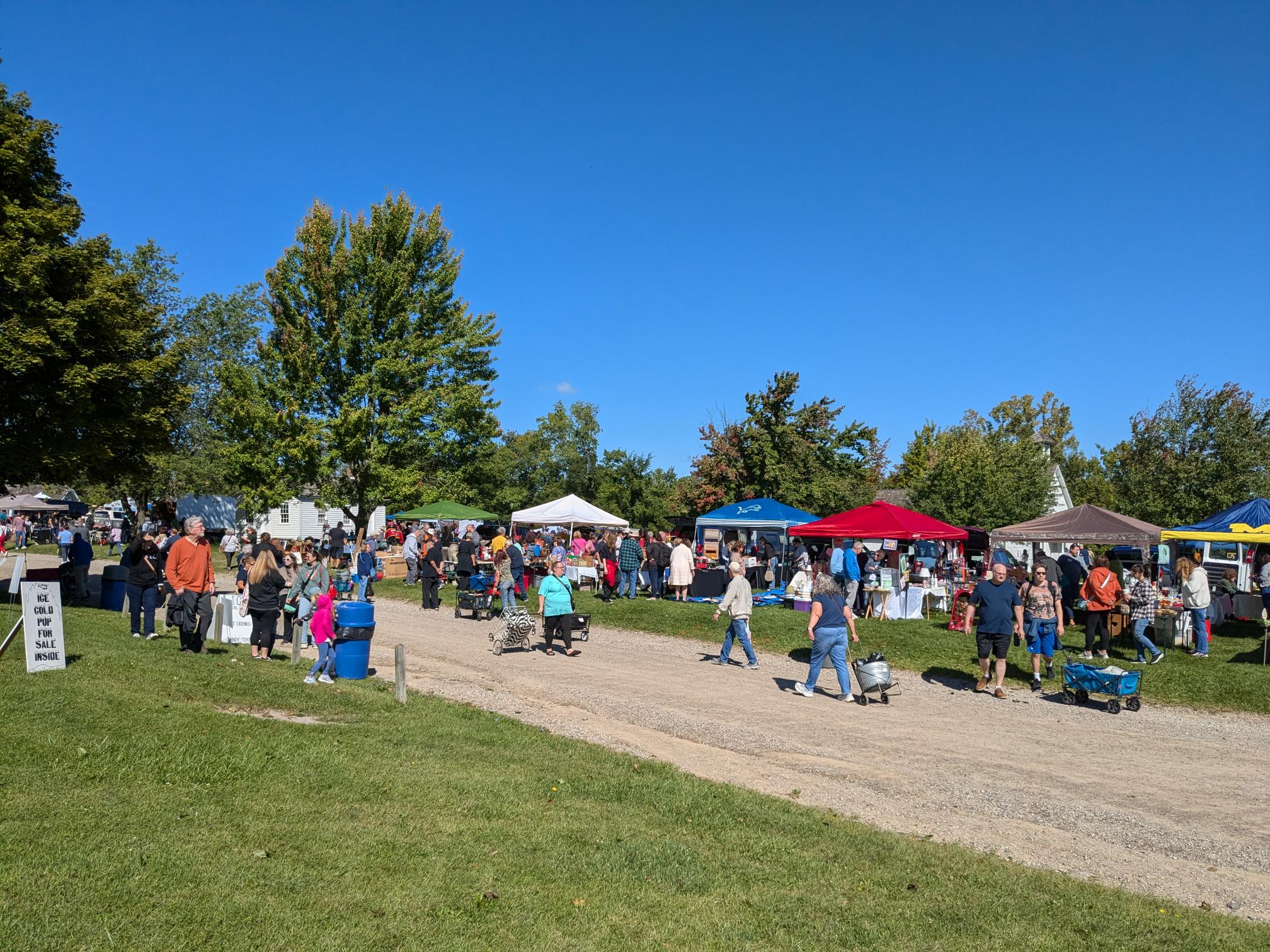 Shoppers at the Flea Market
