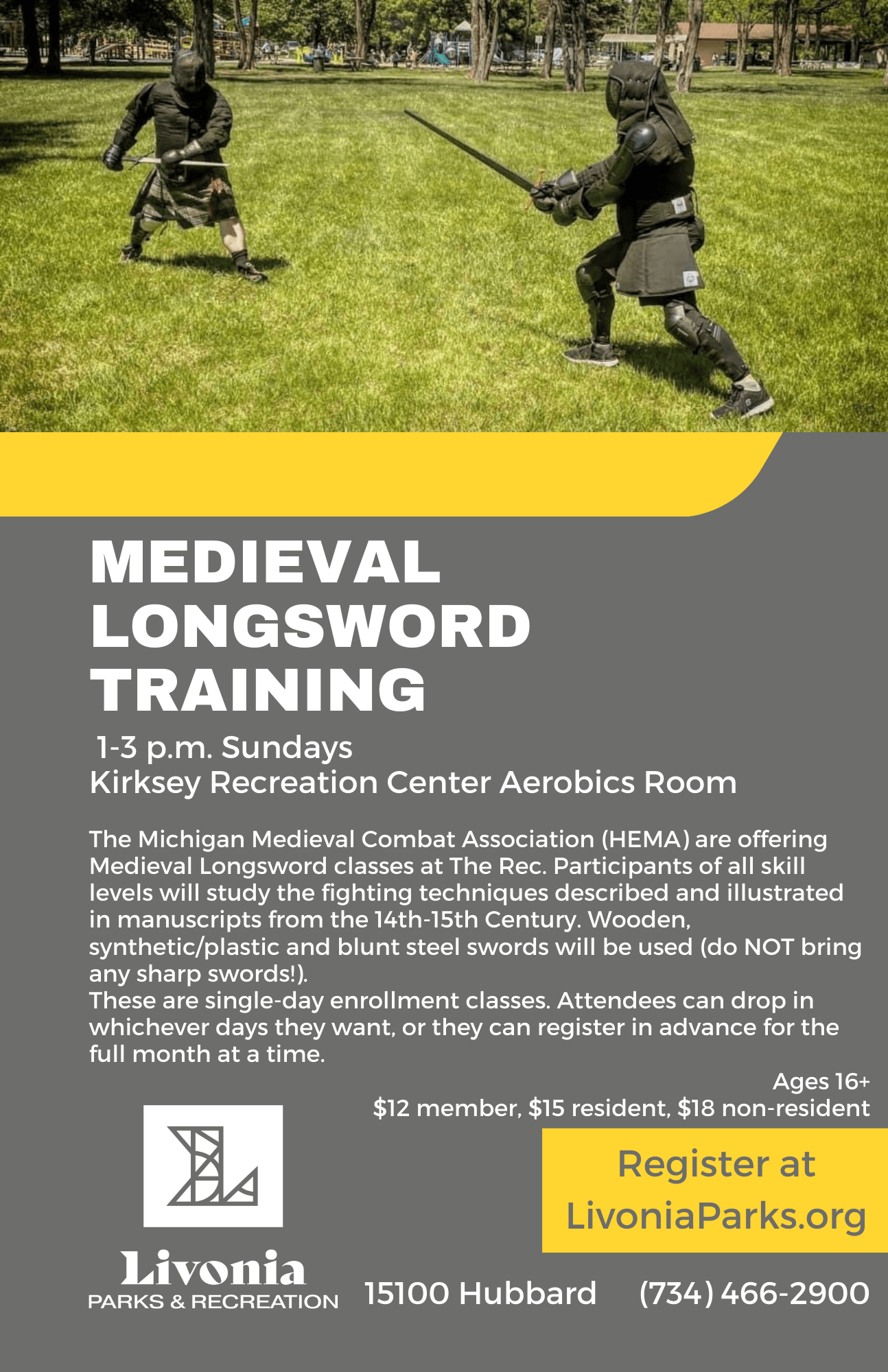 2022-2-27 Medieval Longsword Training Opens in new window